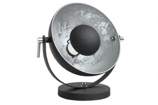 Lampe à poser en aluminium et acier inoxydable coloris argent 2