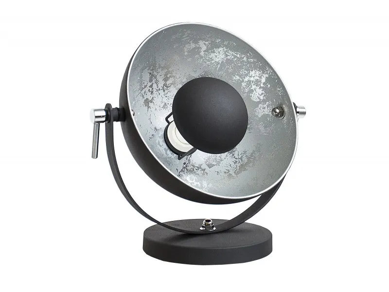 Lampe à poser en aluminium et acier inoxydable coloris argent