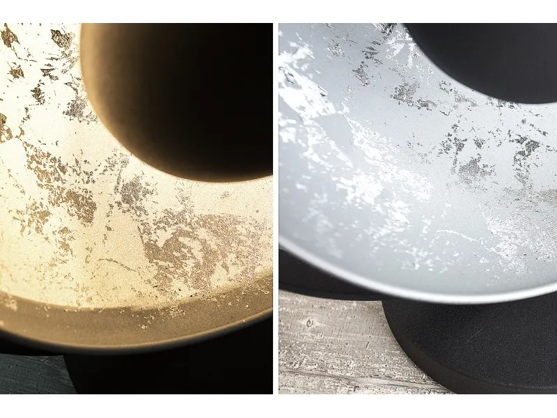 Lampe à poser en aluminium et acier inoxydable coloris argent