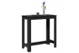 Table de bar noir 102x50x103,5 cm bois d'ingénierie
