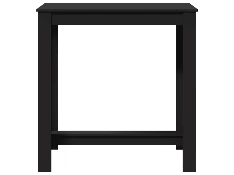 Table de bar noir 102x50x103,5 cm bois d'ingénierie
