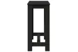 Table de bar noir 102x50x103,5 cm bois d'ingénierie