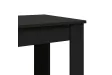 Table de bar noir 102x50x103,5 cm bois d'ingénierie