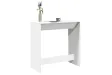 Table de bar blanc 102x50x103,5 cm bois d'ingénierie