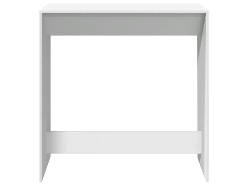 Table de bar blanc 102x50x103,5 cm bois d'ingénierie