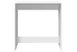 Table de bar blanc 102x50x103,5 cm bois d'ingénierie