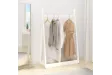 Porte-vêtements Blanc 100x45x150 cm Bois de pin massif