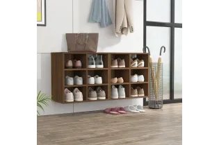 Armoires à chaussures 2 pcs Chêne marron 52,5x30x50 cm