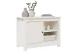 Meuble TV Blanc 70x36,5x52 cm Bois de pin massif