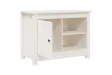 Meuble TV Blanc 70x36,5x52 cm Bois de pin massif