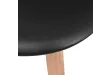 Chaises à manger lot de 2 Noir Plastique