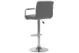Chaises de bar lot de 2 gris clair tissu