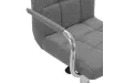 Chaises de bar lot de 2 gris clair tissu