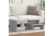 Table basse gris béton 102x55x35 cm bois d'ingénierie