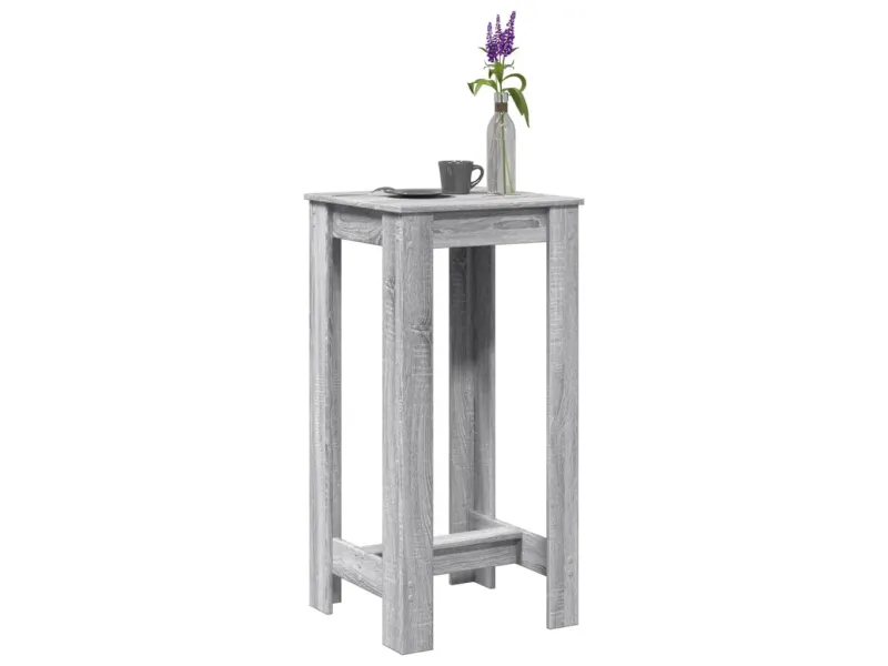 Table de bar sonoma gris 51x50x103,5 cm bois d'ingénierie