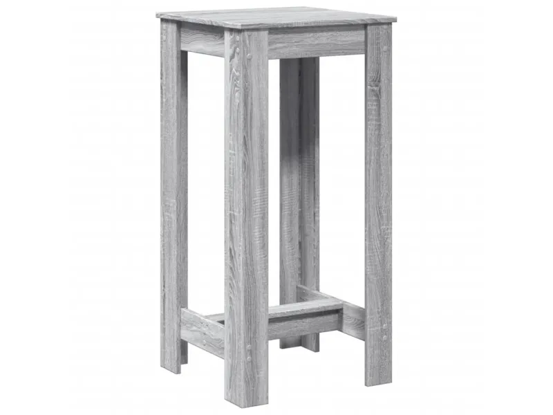 Table de bar sonoma gris 51x50x103,5 cm bois d'ingénierie