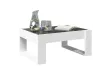 Table basse avec LED infini blanc 70x53x30 cm