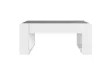 Table basse avec LED infini blanc 70x53x30 cm