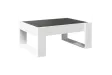 Table basse avec LED infini blanc 70x53x30 cm