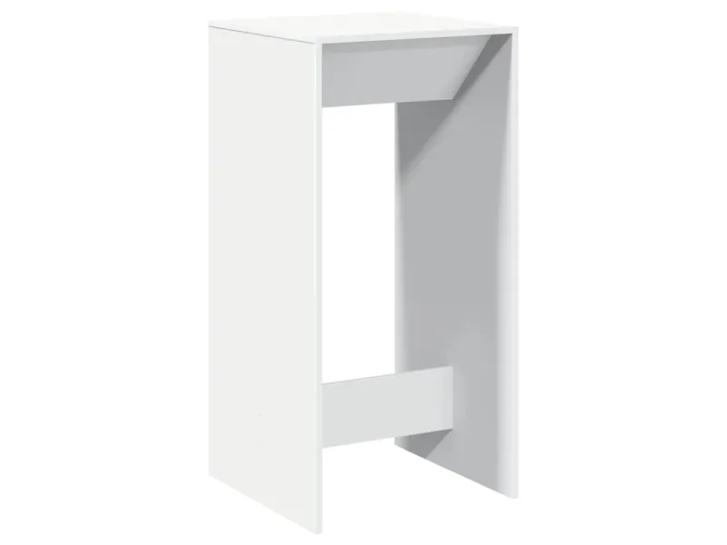 Table de bar blanc 51x50x103,5 cm bois d'ingénierie