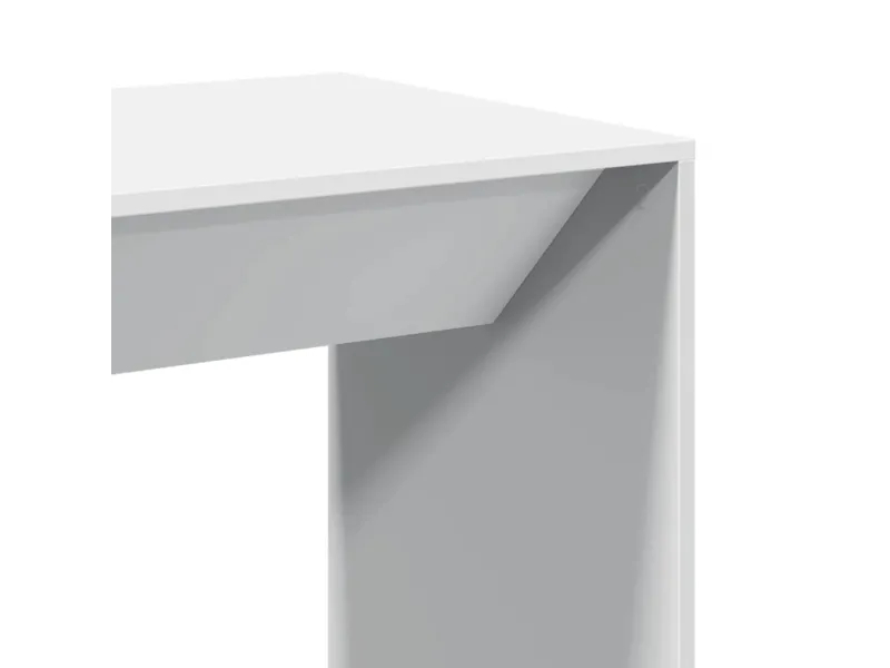 Table de bar blanc 51x50x103,5 cm bois d'ingénierie