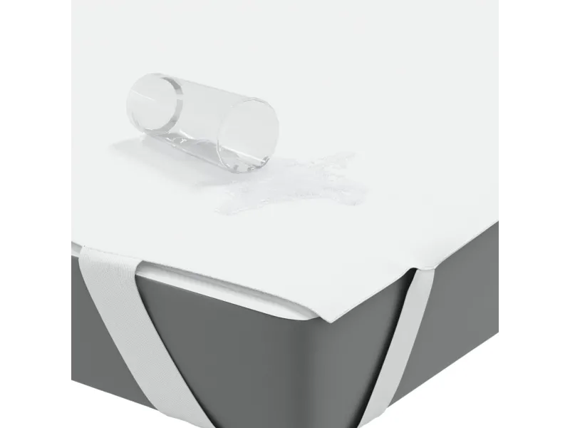Protège-matelas blanc 160x200 cm imperméable