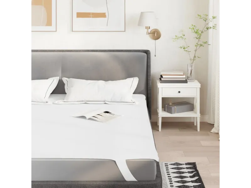 Protège-matelas blanc 140x190 cm imperméable