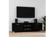 Meuble TV Noir 140x40,5x35 cm Bois d'ingénierie