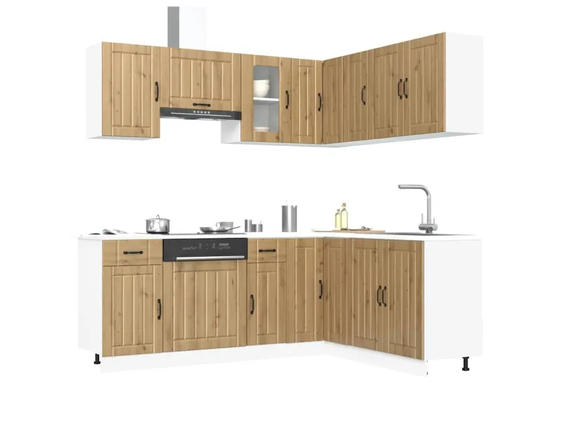 Ensemble d'armoires de cuisine 11 pcs Kalmar bois d'ingénierie