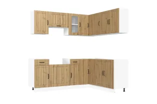 Ensemble d'armoires de cuisine 11 pcs Kalmar bois d'ingénierie 2