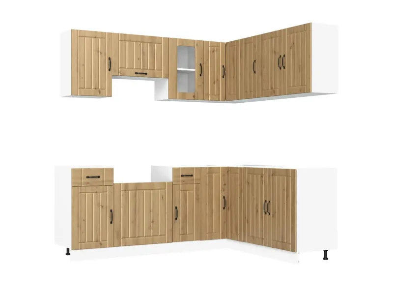 Ensemble d'armoires de cuisine 11 pcs Kalmar bois d'ingénierie