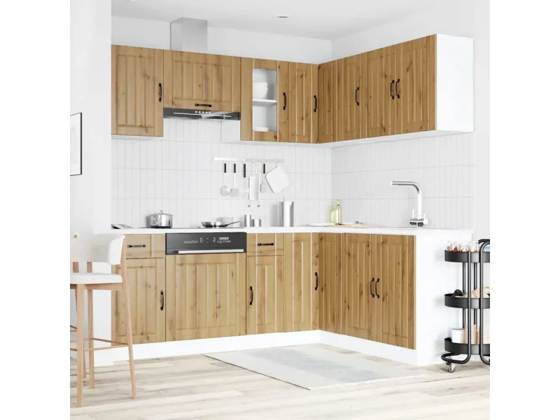 Ensemble d'armoires de cuisine 11 pcs Kalmar bois d'ingénierie