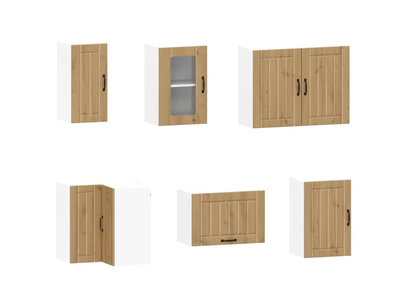 Ensemble d'armoires de cuisine 11 pcs Kalmar bois d'ingénierie