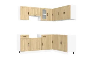 Ensemble d'armoires de cuisine 11 pcs Kalmar bois d'ingénierie 2