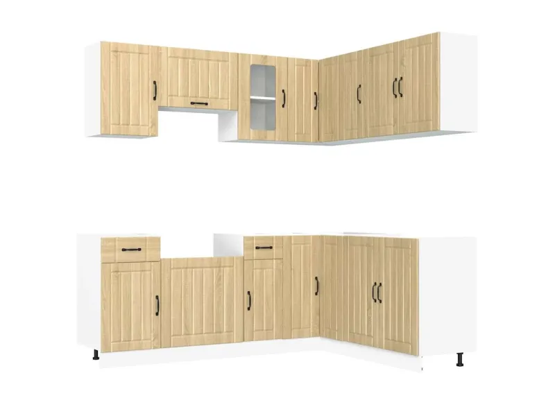 Ensemble d'armoires de cuisine 11 pcs Kalmar bois d'ingénierie