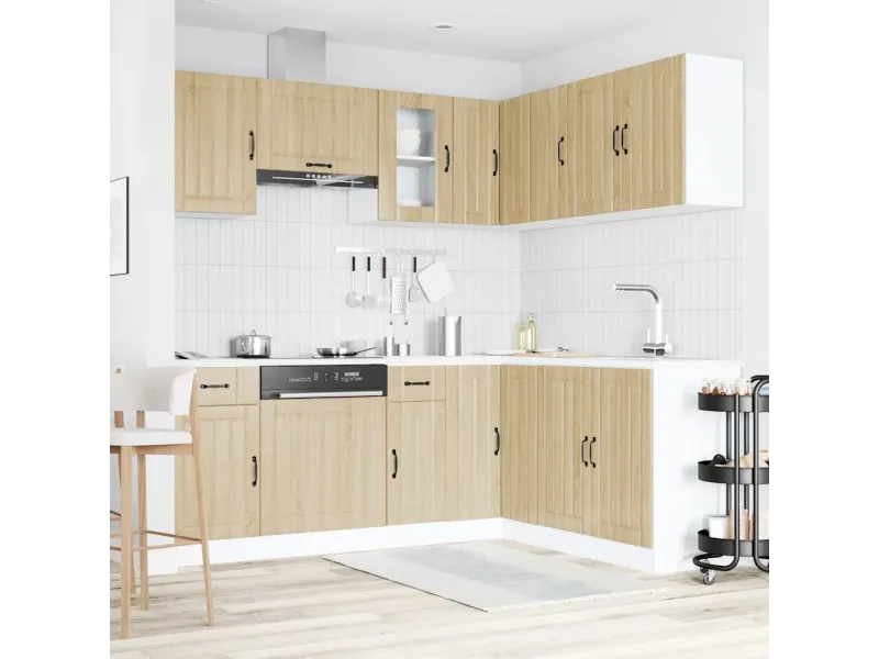 Ensemble d'armoires de cuisine 11 pcs Kalmar bois d'ingénierie