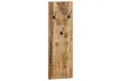 Porte-manteau mural 2 pcs Bois de manguier massif 36x110x3 cm