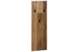 Porte-manteau mural 2 pcs Bois de manguier massif 36x110x3 cm
