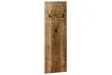 Porte-manteau mural 2 pcs Bois de manguier massif 36x110x3 cm