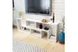 Meuble TV double en forme de L Blanc