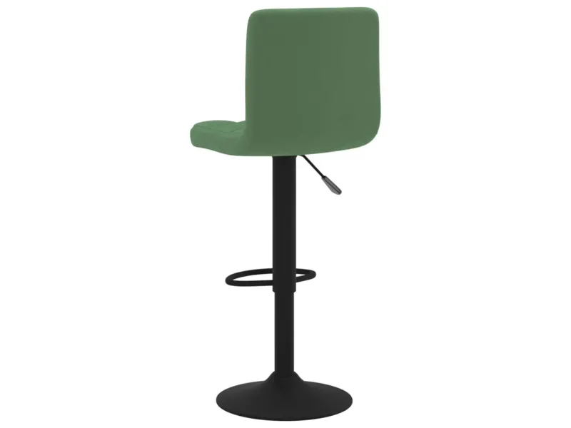 Tabourets de bar lot de 2 vert foncé velours