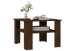 Table basse Chêne marron 60x60x42 cm Bois d'ingénierie