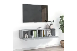 Ensemble de meubles TV 2 pcs Sonoma gris Bois d'ingénierie