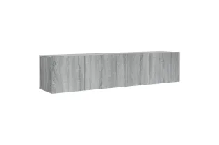 Ensemble de meubles TV 2 pcs Sonoma gris Bois d'ingénierie 2