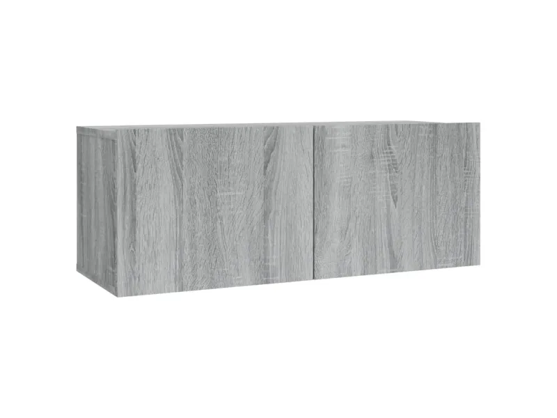 Ensemble de meubles TV 2 pcs Sonoma gris Bois d'ingénierie