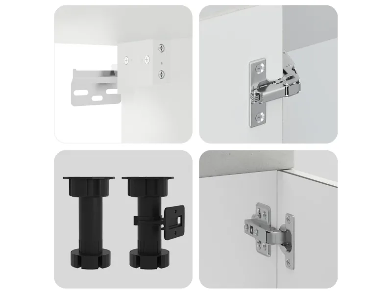 Ensemble d'armoires de cuisine 11 pcs Porto bois d'ingénierie