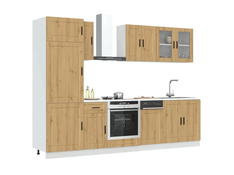 Ensemble d'armoires de cuisine 8 pcs Kalmar bois d'ingénierie