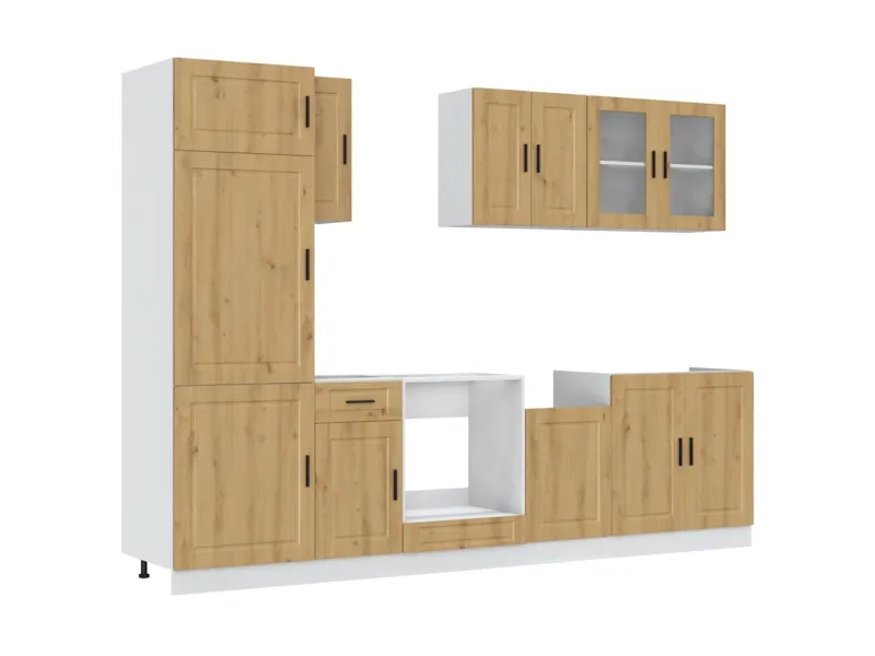 Ensemble d'armoires de cuisine 8 pcs Kalmar bois d'ingénierie