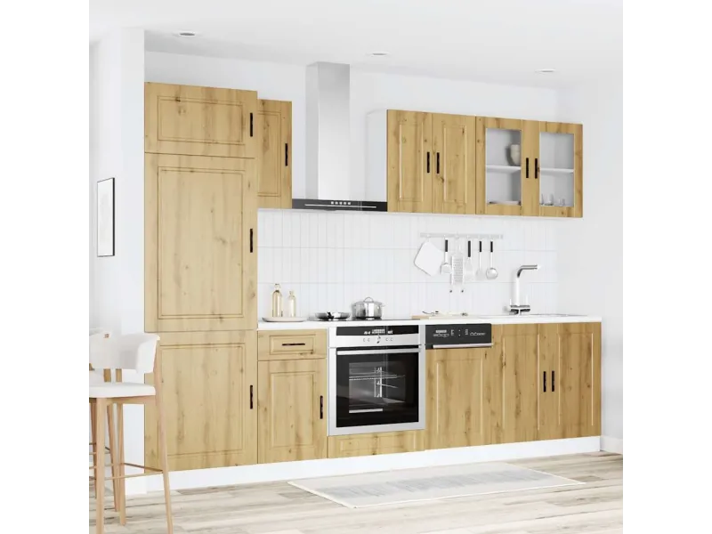 Ensemble d'armoires de cuisine 8 pcs Kalmar bois d'ingénierie