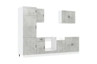 Ensemble d'armoires de cuisine 7 pcs Kalmar bois d'ingénierie 2